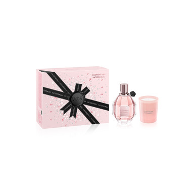 VIKTOR & ROLF FLOWERBOMB V&R 2 PCS SET FOR WOMEN: 3.4 EAU DE PARFUM SPRAY + 2.4 CANDLE