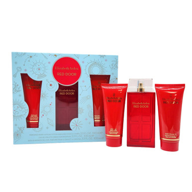 ELIZABETH ARDEN RED DOOR 3 PCS SET: 3.3 EAU DE TOILETTE SPRAY + 3.3 BODY LOTION + 3.3 SHOWER GEL