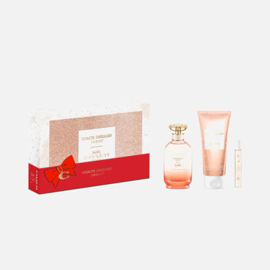 COACH DREAMS SUNSET 3 PCS SET FOR WOMEN: 3 OZ EAU DE PARFUM SPRAY + 3.4 BODY LOTION + 0.25 EAU DE PARFUM SPRAY