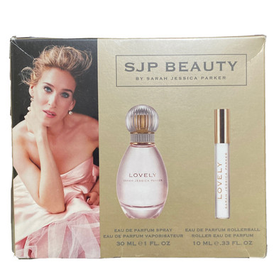 SARAH JESSICA PARKER LOVELY 2 PCS SET: 1 OZ EAU DE PARFUM SPRAY + 0.33 EAU DE PARFUM ROLLERBALL